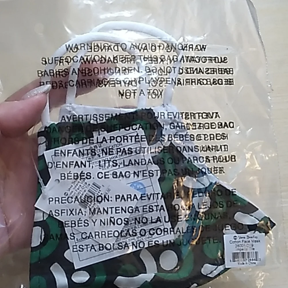 Cotton Face Mask Imperial Tile Vera Bradley